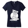 pinup predator Women's V-Neck T-Shirt