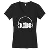 bargain loud records Women's V-Neck T-Shirt