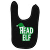 christmas head elf Baby Bibs