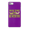 funny black mustache may the stache be with you iPhone 7 Case