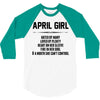 April Girl Hated By Many 3/4 Sleeve Shirt