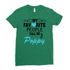 my favorite people call me poppy Ladies Fitted T-Shirt