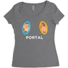 Portal Cat Women's Triblend Scoop T-shirt
