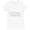 bird on a wire men's Ladies Fitted T-Shirt