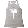 pull my cracker funny xmas christmas Racerback Tank