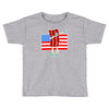 bacon american flag dab Toddler T-shirt