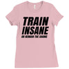 Train Insane Or Remain The Same Ladies Fitted T-Shirt