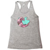 japanese pastel kawaii anime meme surf beach wave Racerback Tank