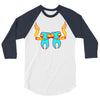 high tooths with joint 3/4 Sleeve Shirt