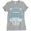 Grumpy Old Mechanic Ladies Fitted T-Shirt