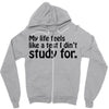 my life feels Zipper Hoodie