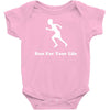 run for your life Baby Onesie