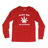 kiss me i'm highrish Long Sleeve Shirts