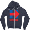 hillary hospital Zipper Hoodie