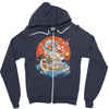 japanese world Zipper Hoodie