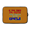 i'm cute see my uncle Laptop sleeve