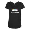 Unicorn Says Not Today Maternity Scoop Neck T-shirt