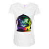 astro cat Maternity Scoop Neck T-shirt