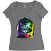astro cat Women's Triblend Scoop T-shirt