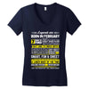 Legends Are Born In February Women's V-Neck T-Shirt