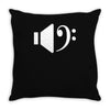 bass speaker Throw Pillow