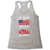 Stand For The Flag We Kneel For The Fallen Racerback Tank