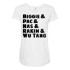 real hip hop heads Maternity Scoop Neck T-shirt