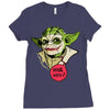 serious why so Ladies Fitted T-Shirt