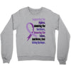 supporting the fighter, admiring the survivors, honoring the taken Crewneck Sweatshirt