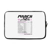March Girl Facts Pisces Laptop sleeve