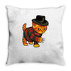 nightmeow on elm street Throw Pillow