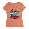 aunt flo Women's Triblend Scoop T-shirt