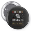santa pisces christmas ugly t shirts Pin-back button