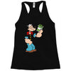 popeye spinach retro mens funny Racerback Tank