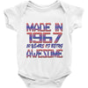 made in 1967 50 years of being awesome Baby Onesie