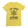 up and atom Ladies Fitted T-Shirt