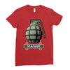 hand grenade military army Ladies Fitted T-Shirt