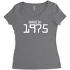 made in 1975 birthday celebration funny party Women's Triblend Scoop T-shirt