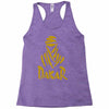 uomo dakar stampa oro moto deserto parigi africa sport Racerback Tank