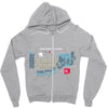 chucknorium Zipper Hoodie