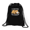 dreamer bear Drawstring Bags
