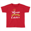 kings are born in october Toddler T-shirt