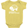 always late worth wait funny turtle Baby Onesie