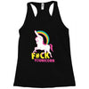 gay pride f#ck younicorn funny rude unicorn Racerback Tank