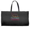 neon sign california republic flag bear Weekender Totes