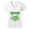 screw lab safety i want super powers Women's V-Neck T-Shirt
