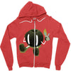 self destruction Zipper Hoodie