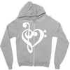musik notes Zipper Hoodie