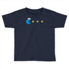 funny 80s pacman cookie monster retro gaming Toddler T-shirt