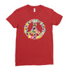 peace Ladies Fitted T-Shirt